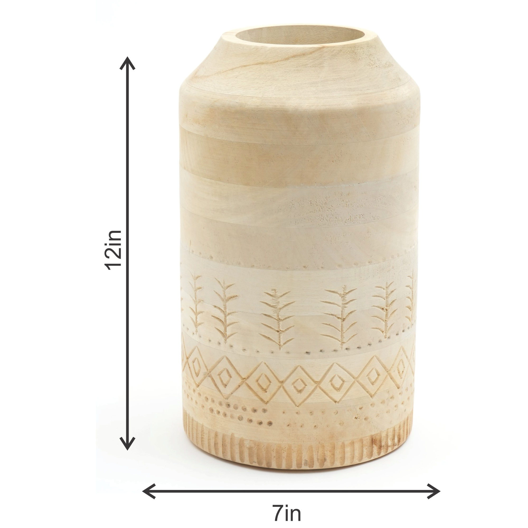 Rooh Handmade Wooden Vase
