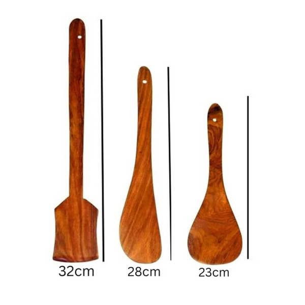 Monica Sheesham Wood Spoon Set