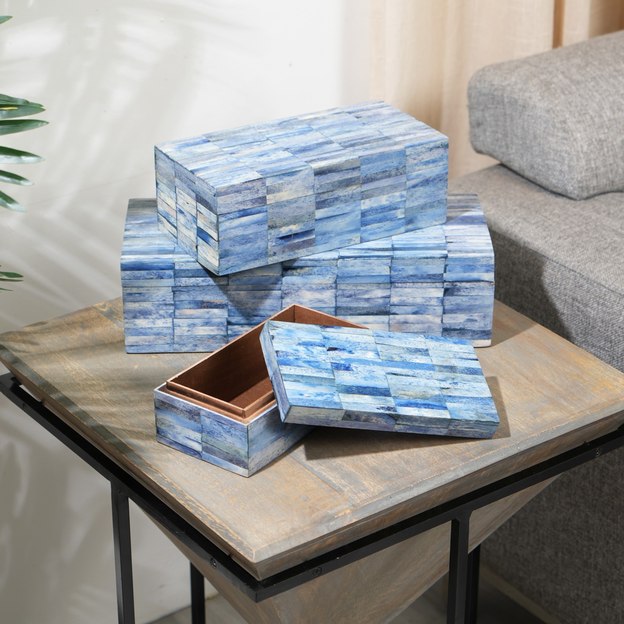 Alicia Bone Inlayed Jewellery Organizer Box
