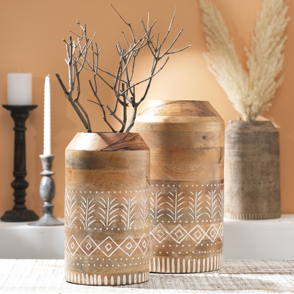 Rooh Handmade Wooden Vase