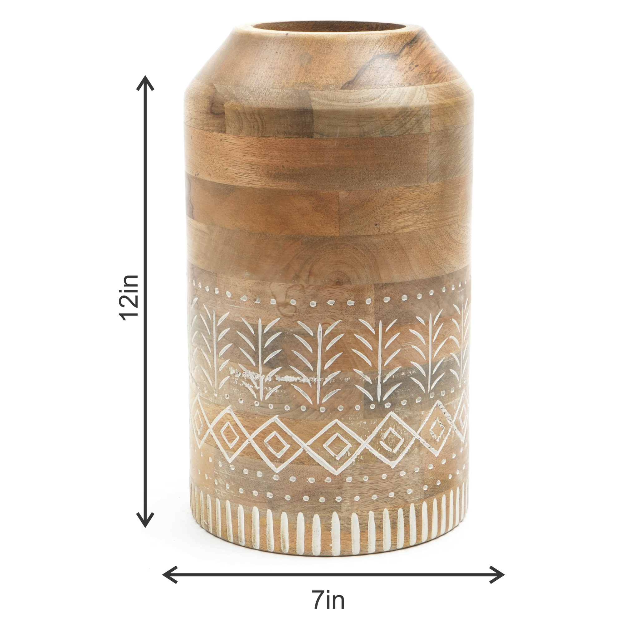 Rooh Handmade Wooden Vase