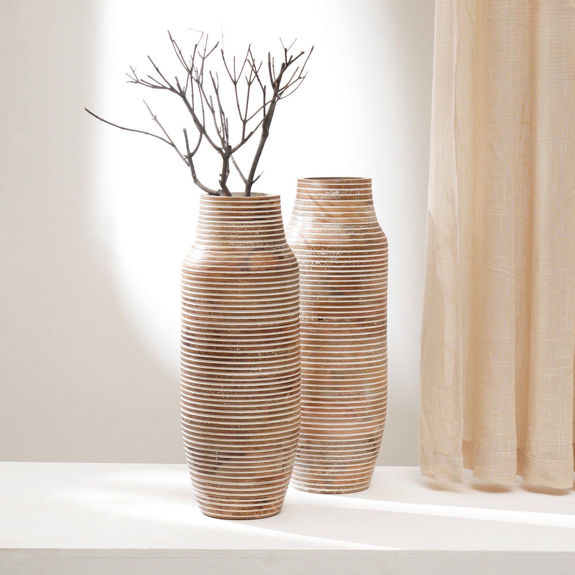 Leewadee Tall Big Floor Standing Vase