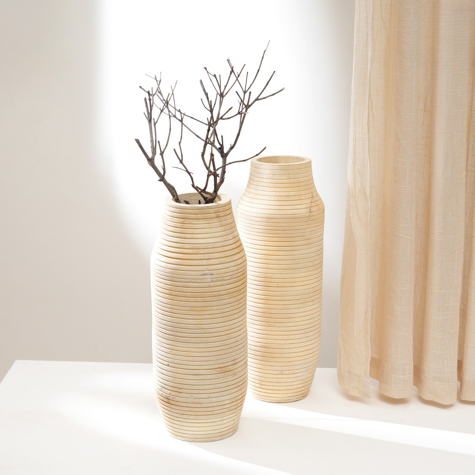 Leewadee Tall Big Floor Standing Vase