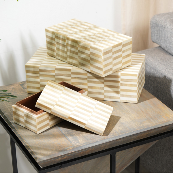 Alicia Bone Inlayed Jewellery Organizer Box