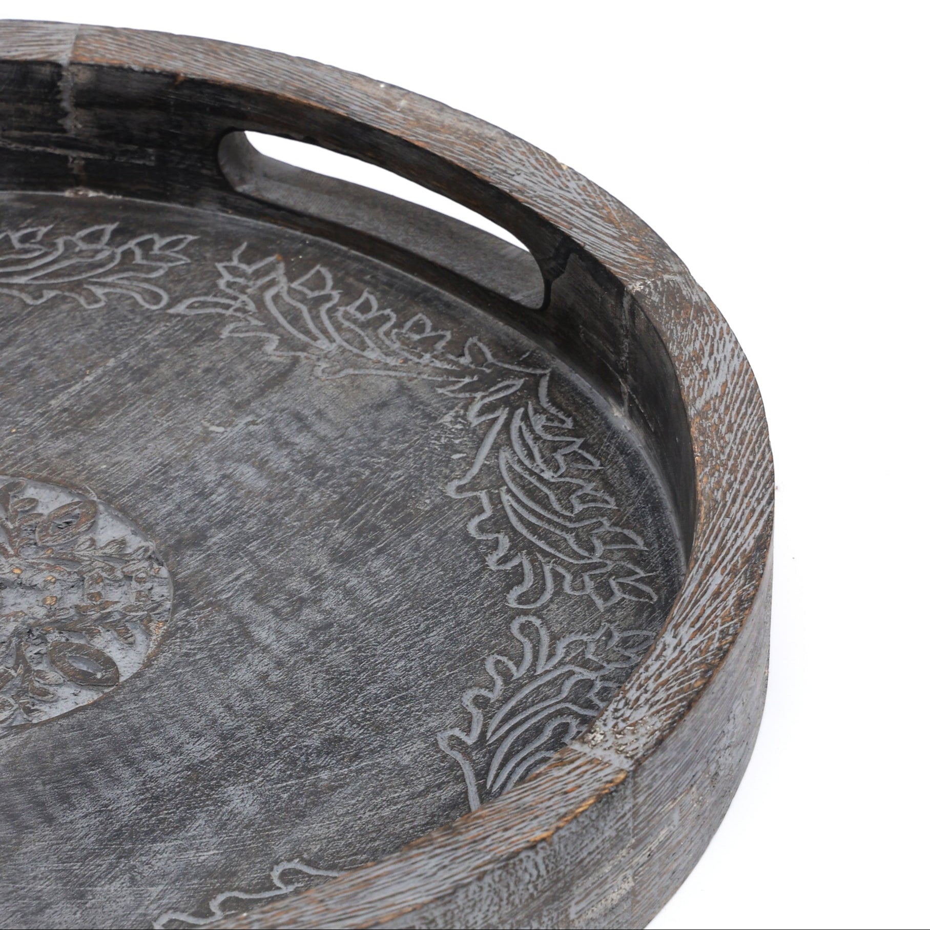 Anmol Carved tray Pack of 2
