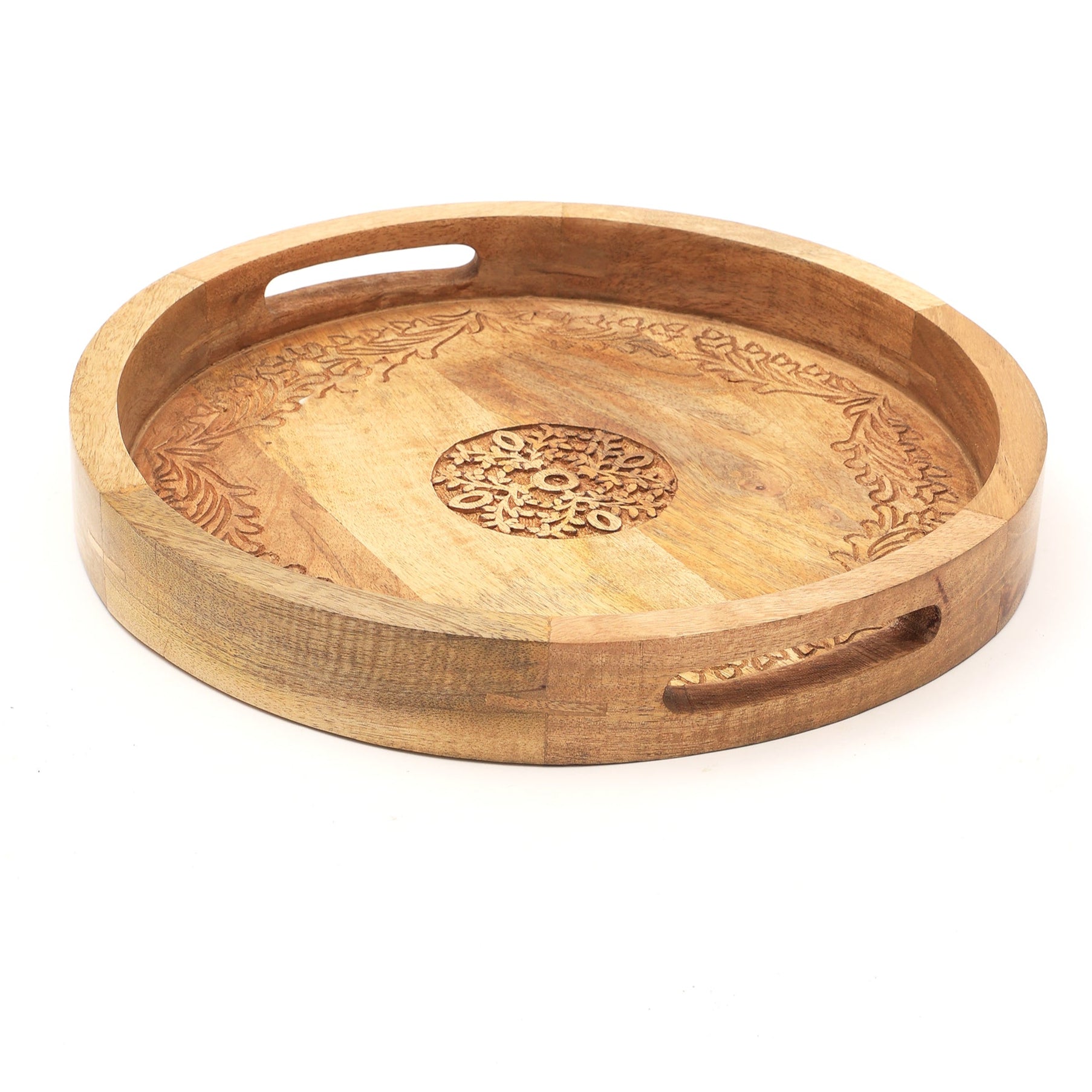 Anmol Carved tray Pack of 2