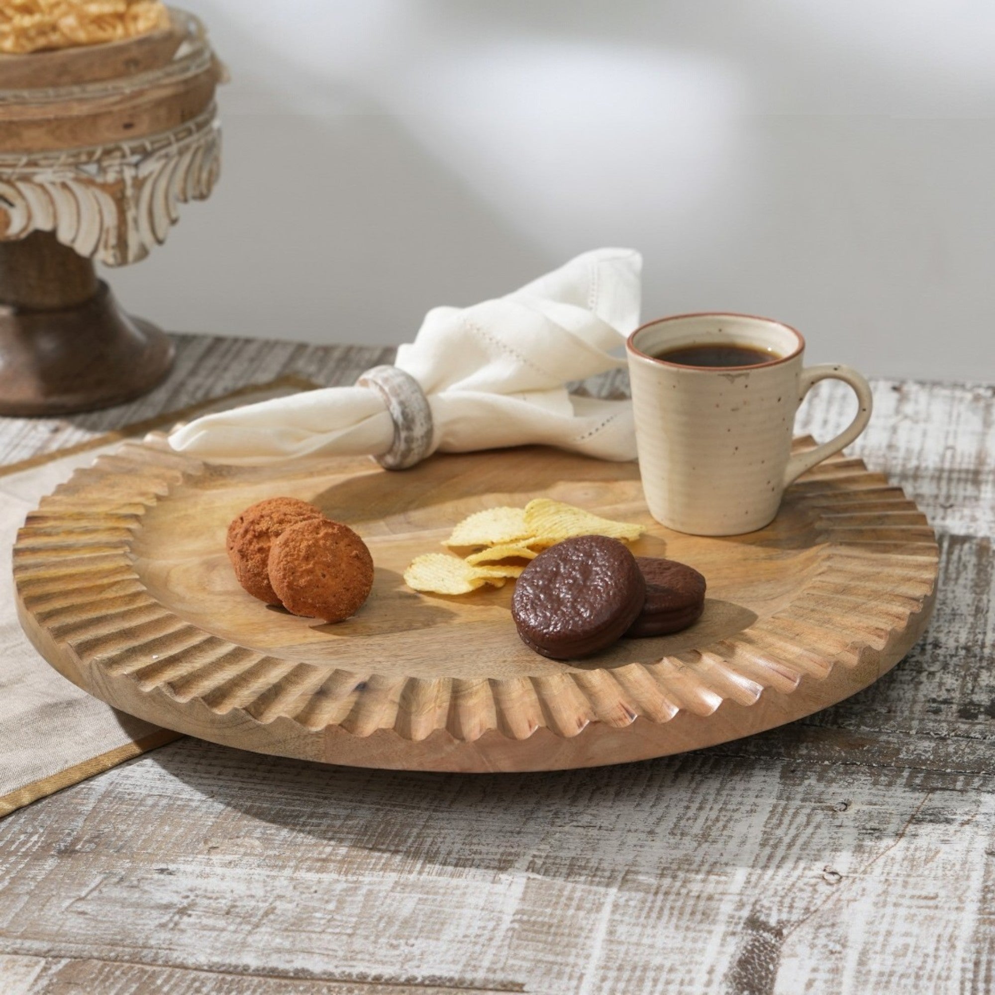 18 Inch Round Serving Lazy Susan/Cake Stand