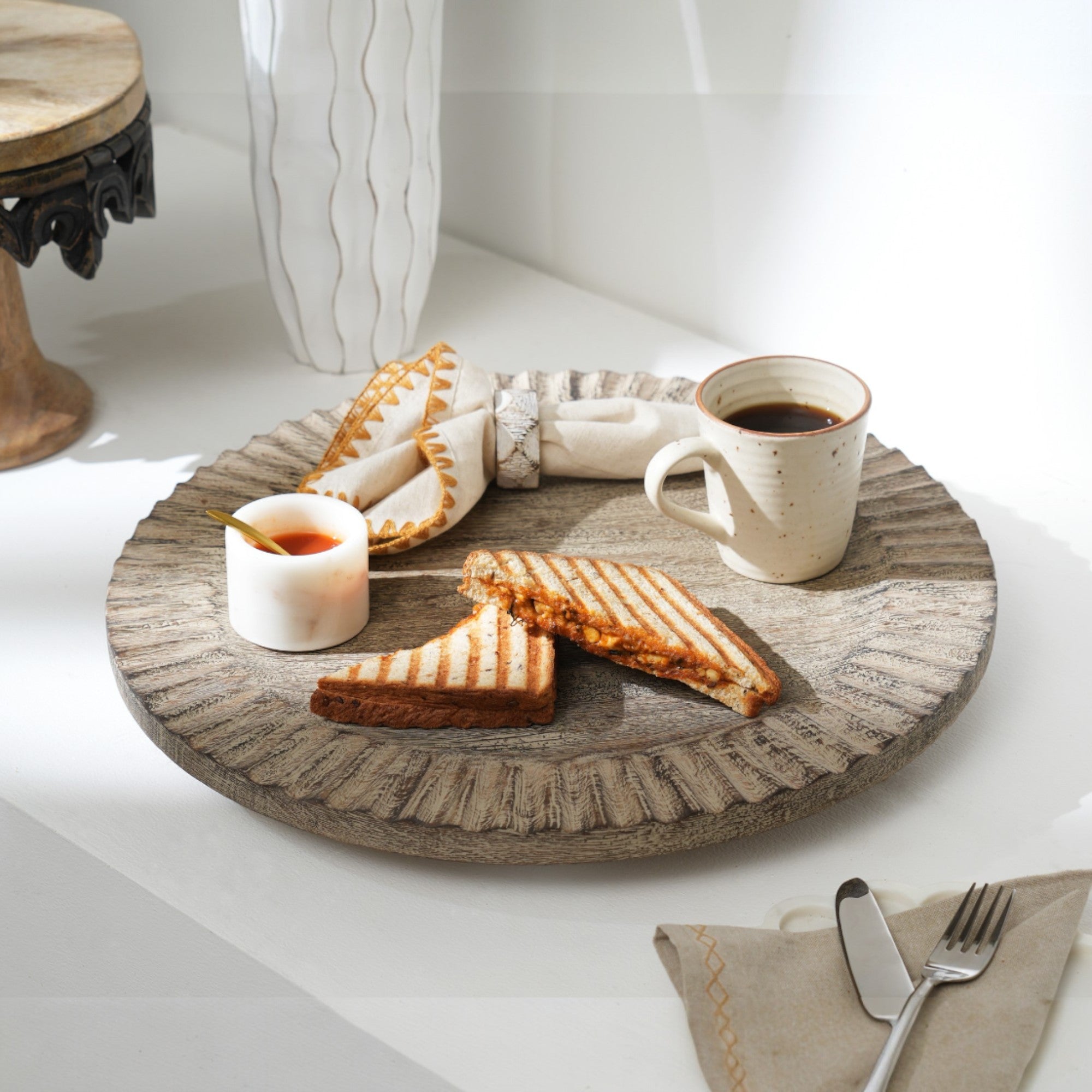 18 Inch Round Serving Lazy Susan/Cake Stand