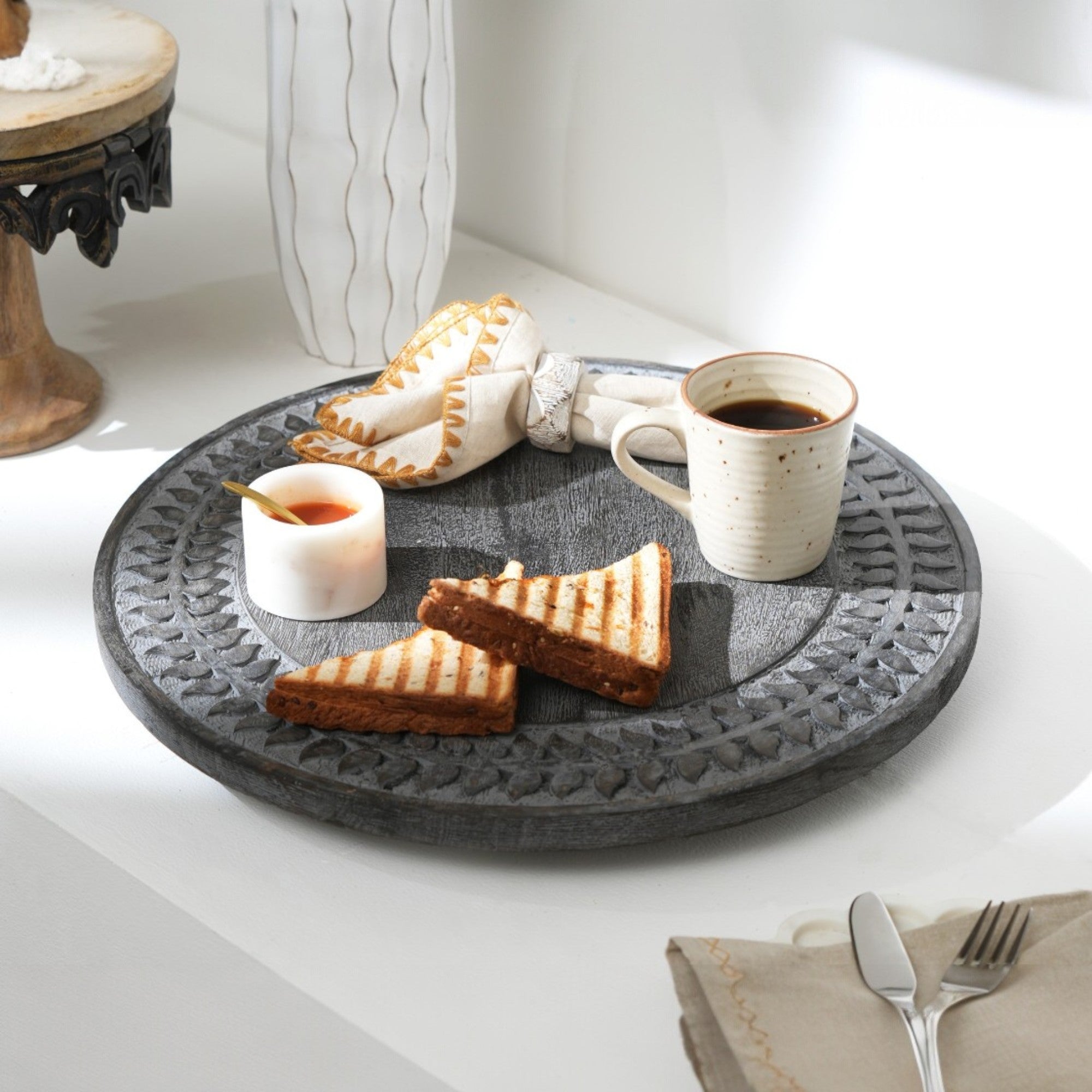 18 Inch Round Serving Lazy Susan/Cake Stand