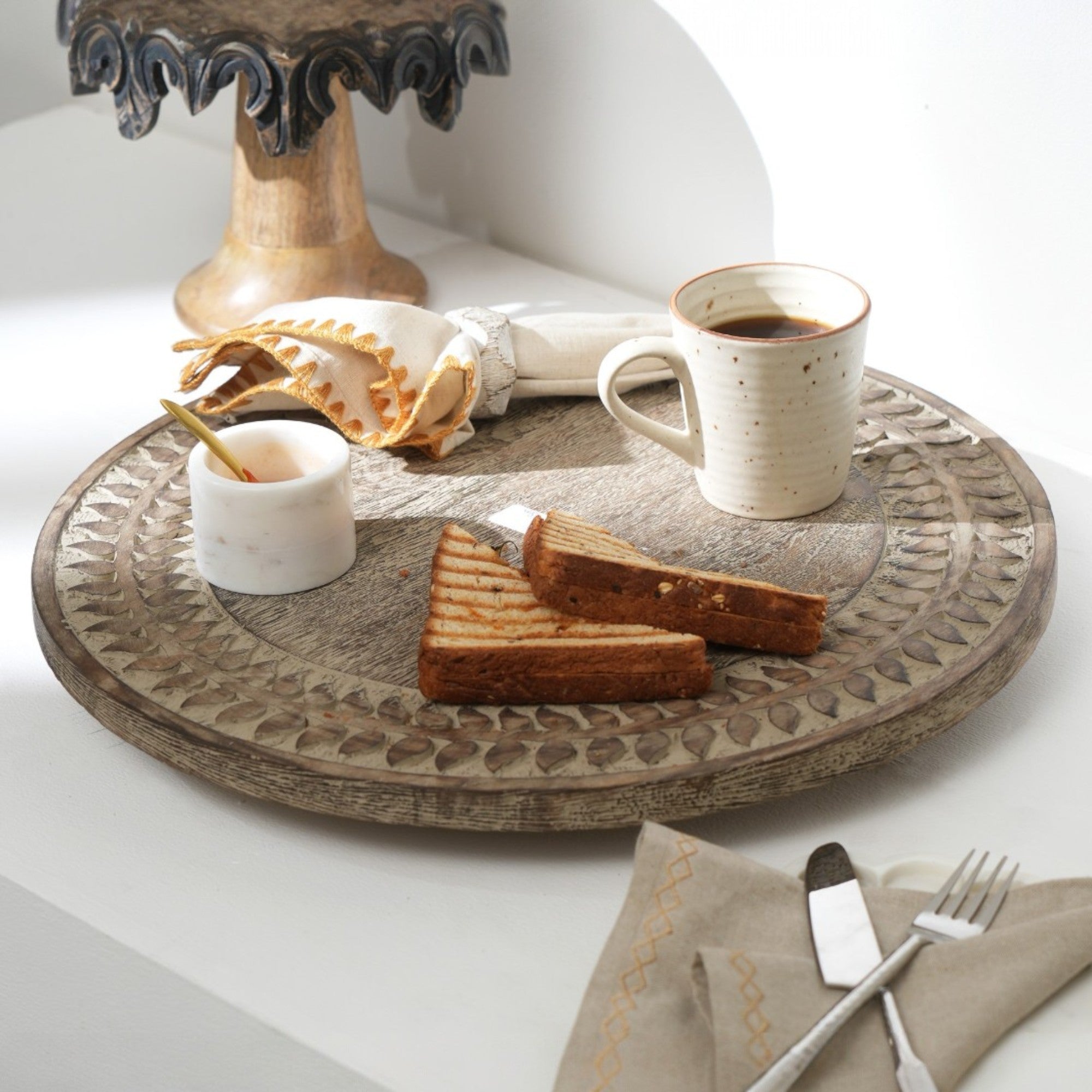 18 Inch Round Serving Lazy Susan/Cake Stand