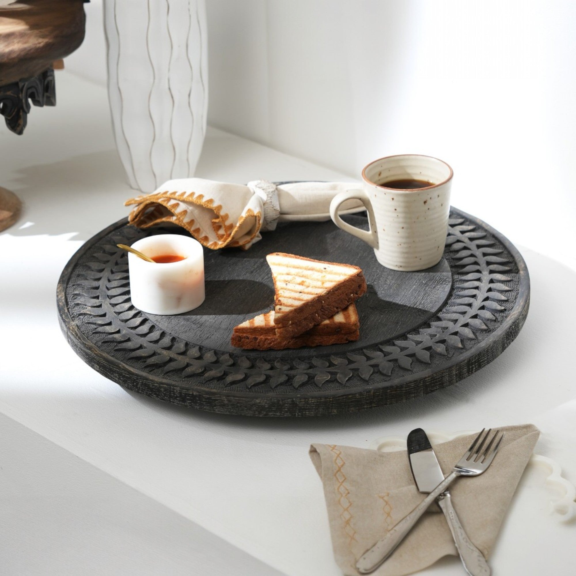 18 Inch Round Serving Lazy Susan/Cake Stand