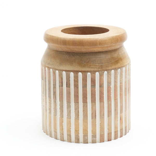 Saskia Wooden Vase