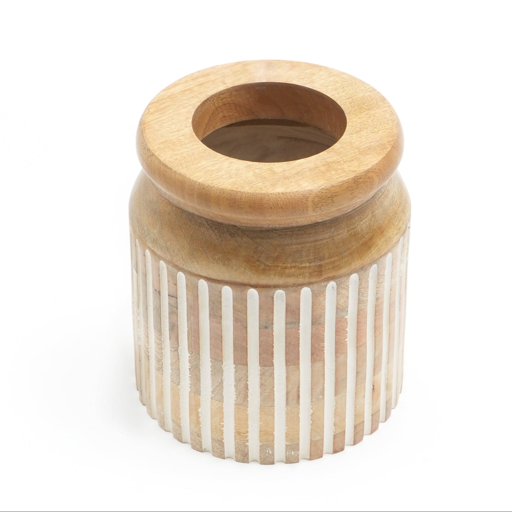 Saskia Wooden Vase