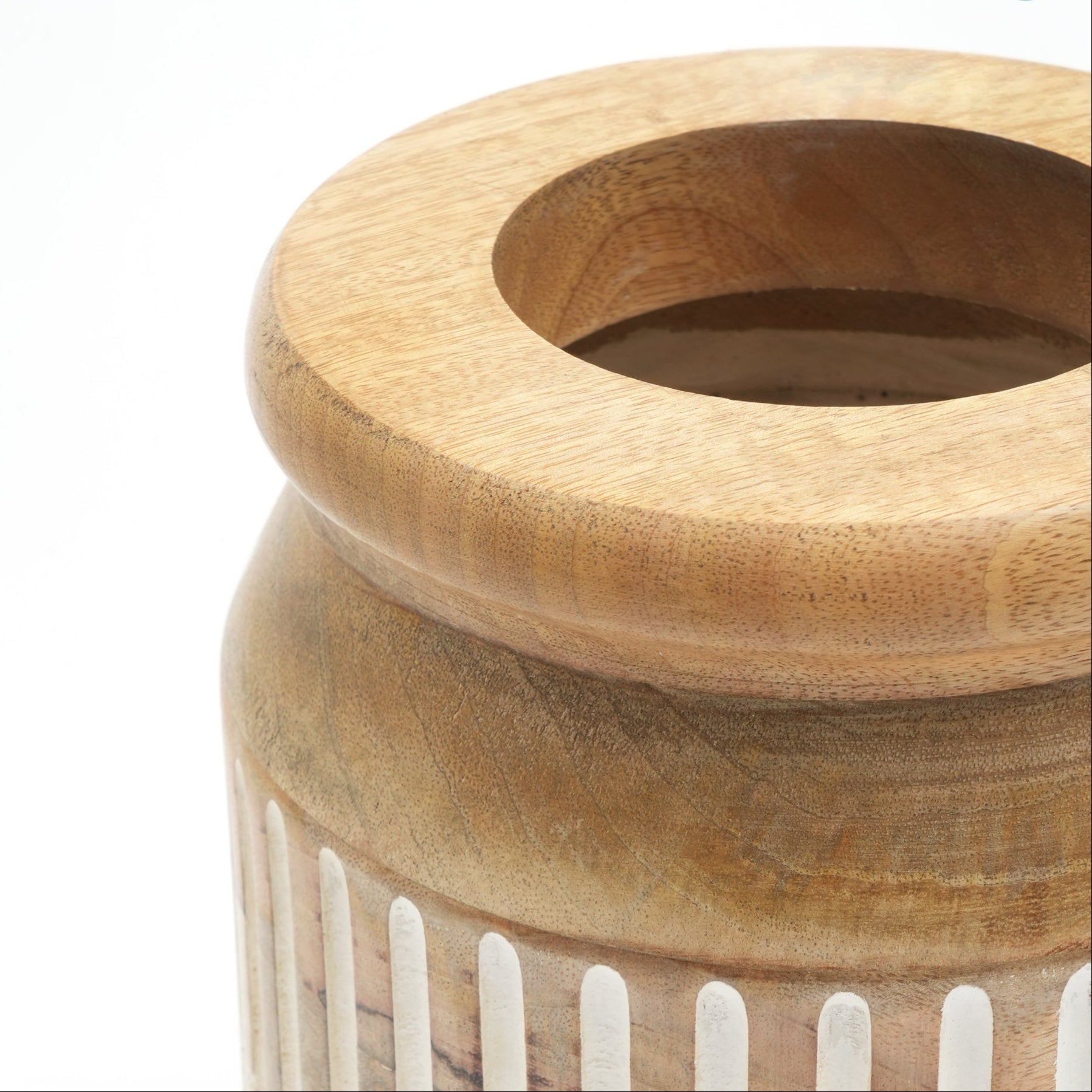 Saskia Wooden Vase