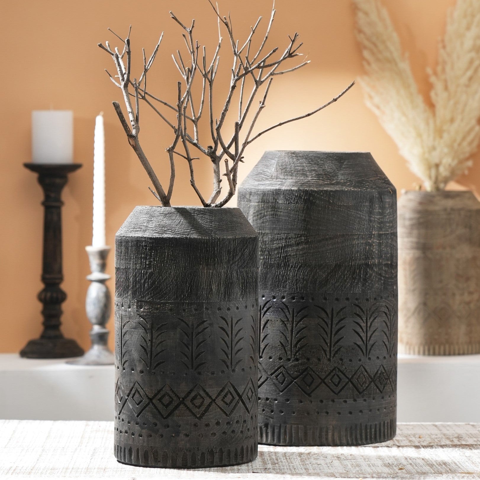 Rooh Handmade Wooden Vase