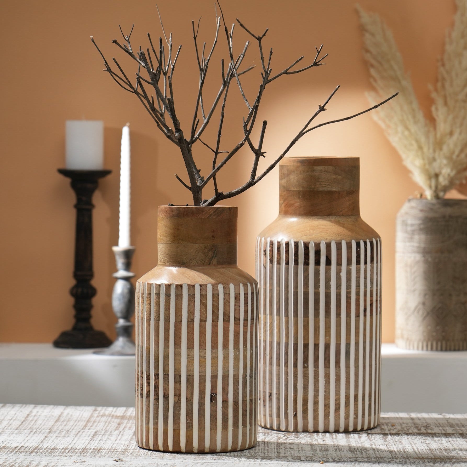 Wilma Wooden Vases