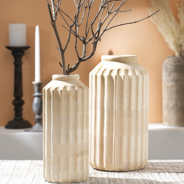 Fred Handmade Mango Wood Flower Vase