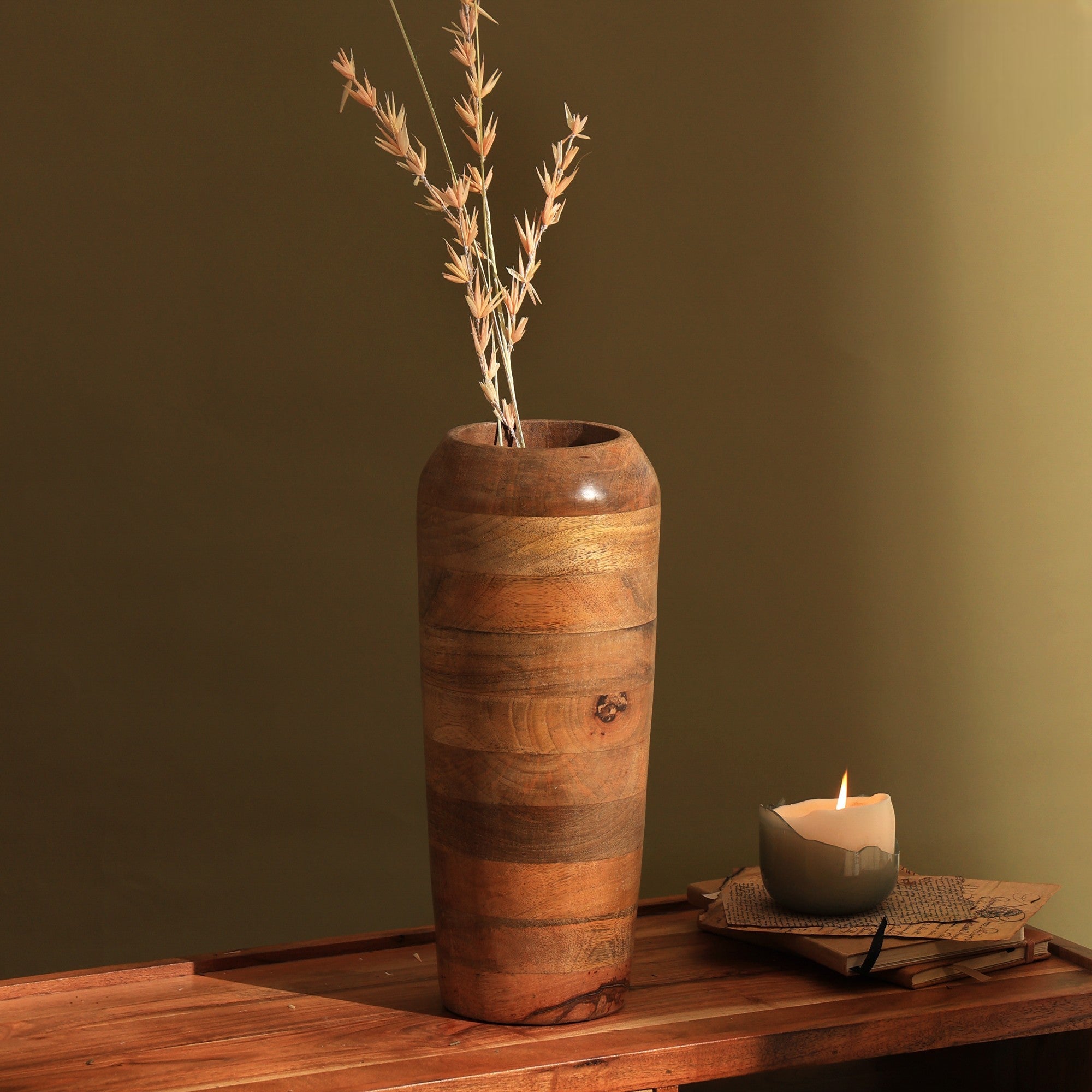 Yui Small Wooden vase