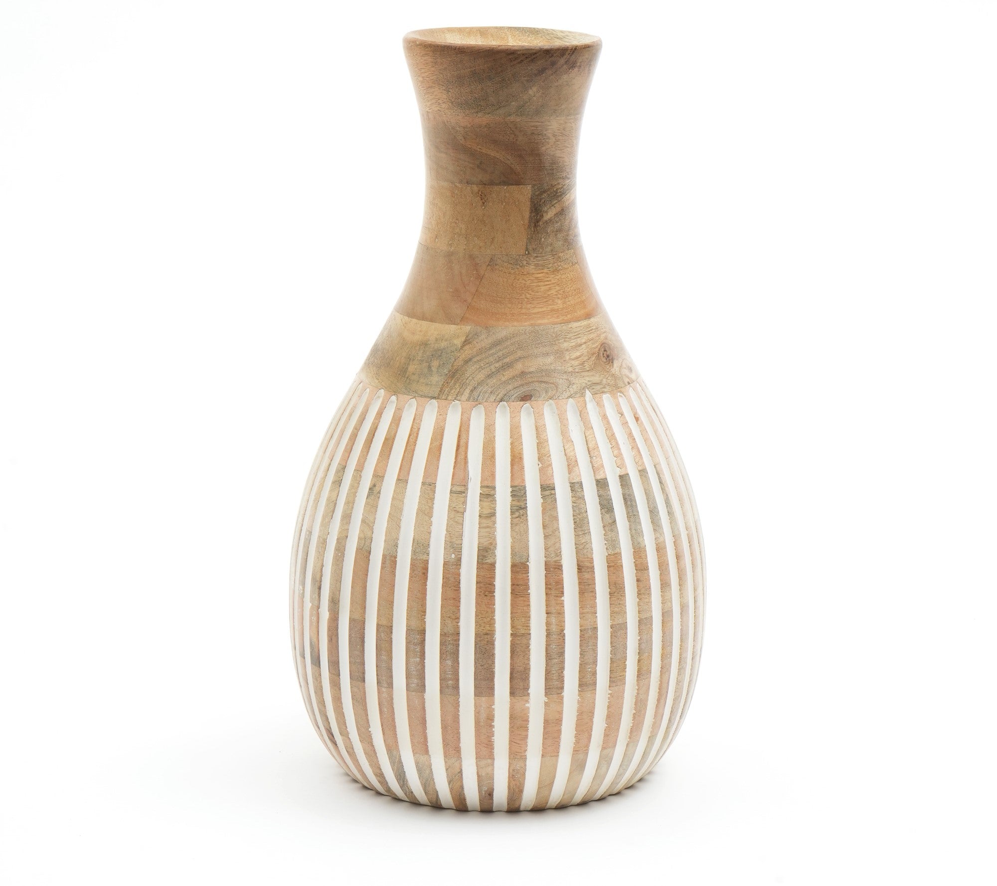 Aqdas Handmade Wooden Flower Vase