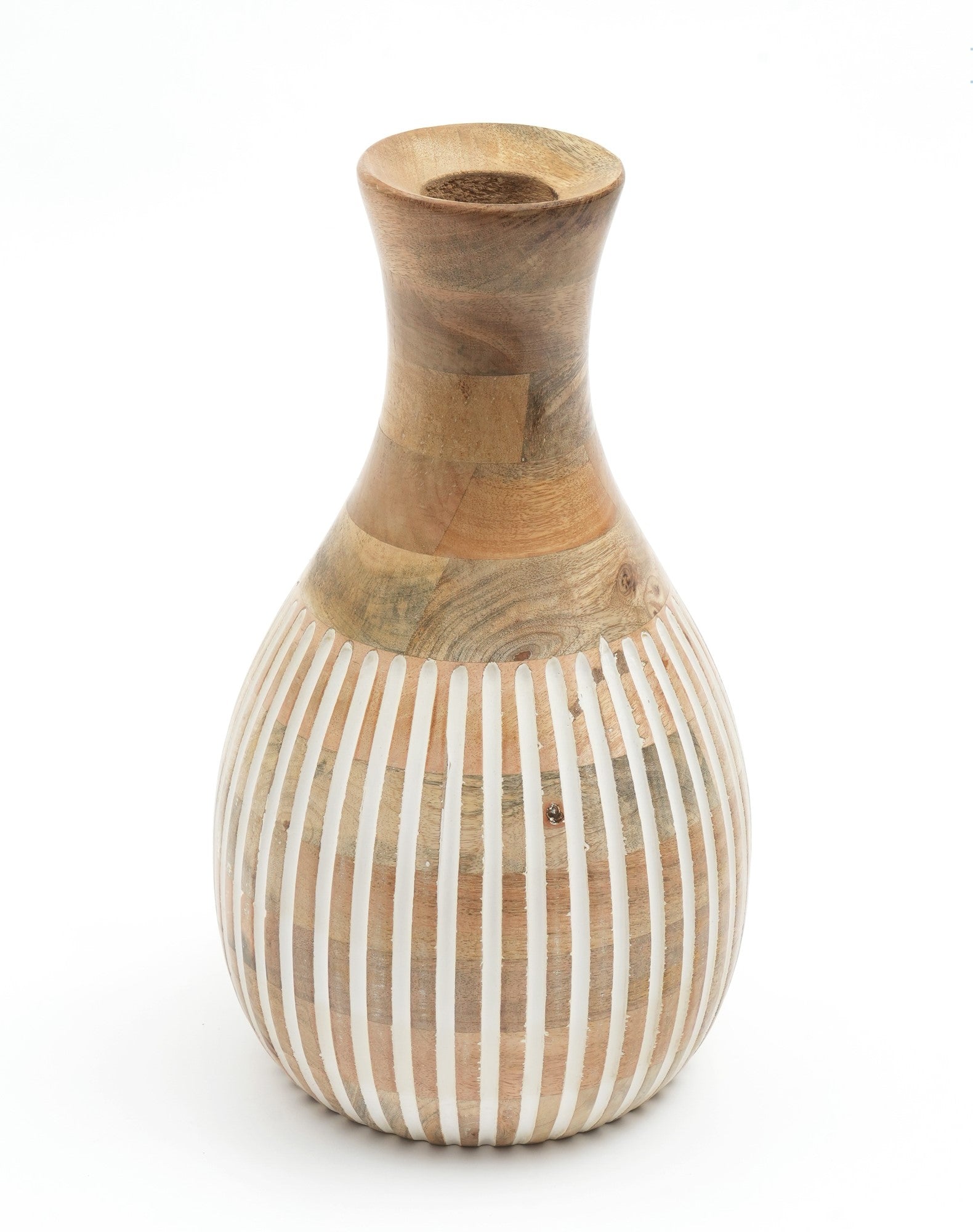 Aqdas Handmade Wooden Flower Vase