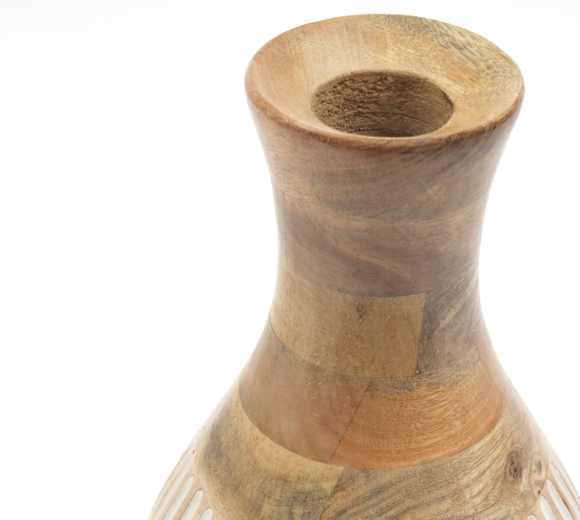Aqdas Handmade Wooden Flower Vase
