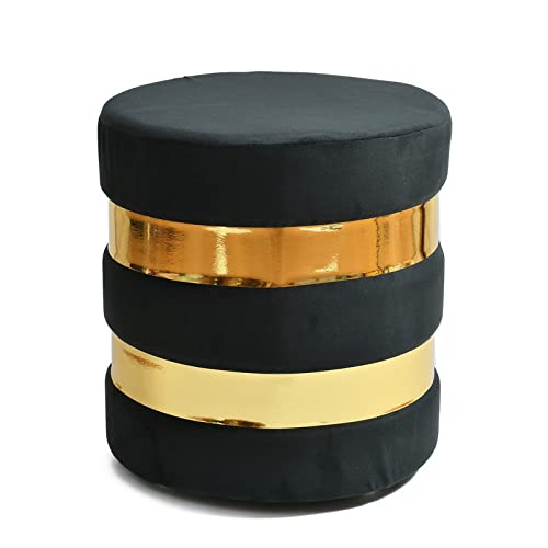 Quinn Velvet Small Ottoman