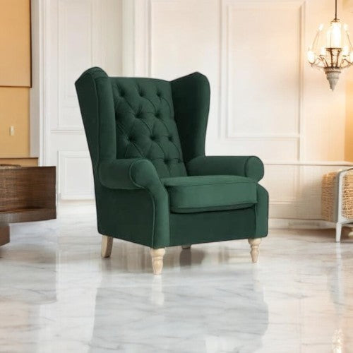 Beleza Tufted Wing Chair