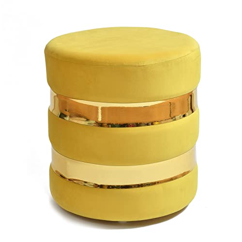 Quinn Velvet Small Ottoman