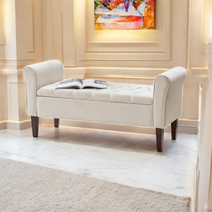 Coastal Comfort Ottoman Benches