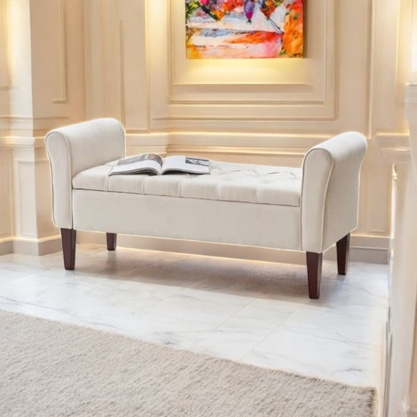 Coastal Comfort Ottoman Benches