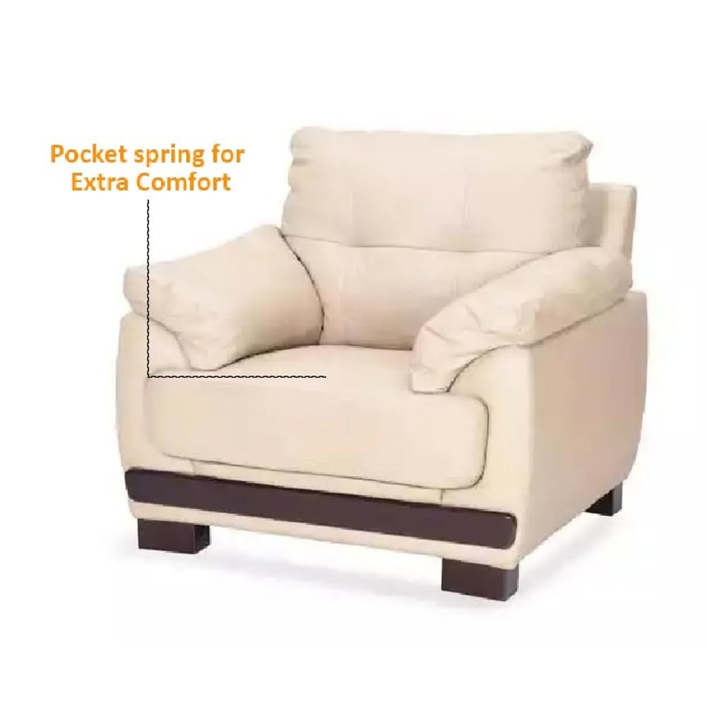 Dakota Beige 1 Seater Sofa