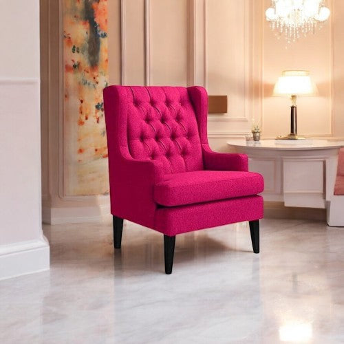 Aria Wingback Tufted Wing Chair