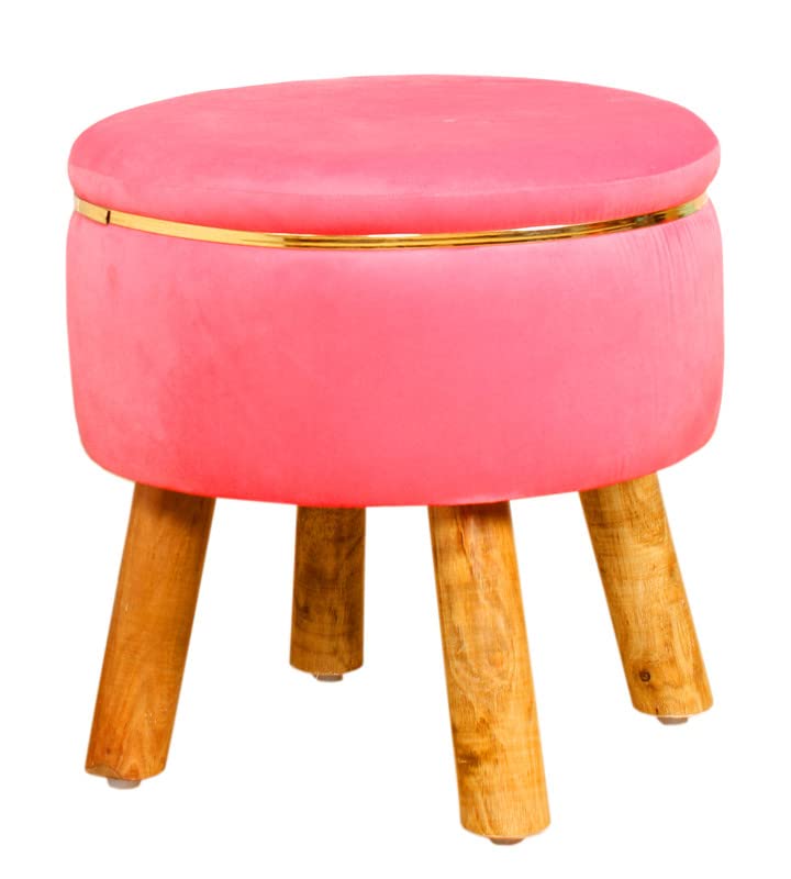 Eliana Plush Velvet Ottoman