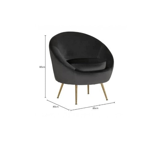 Canyon Comfort Velvet Arm Chair