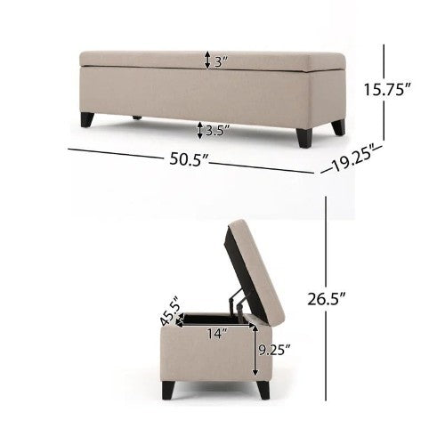 Naomi Ottoman Bench