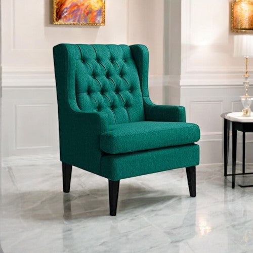 Aria Wingback Tufted Wing Chair