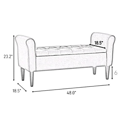 Coastal Comfort Ottoman Benches