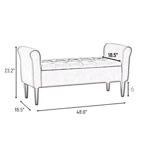 Coastal Comfort Ottoman Benches