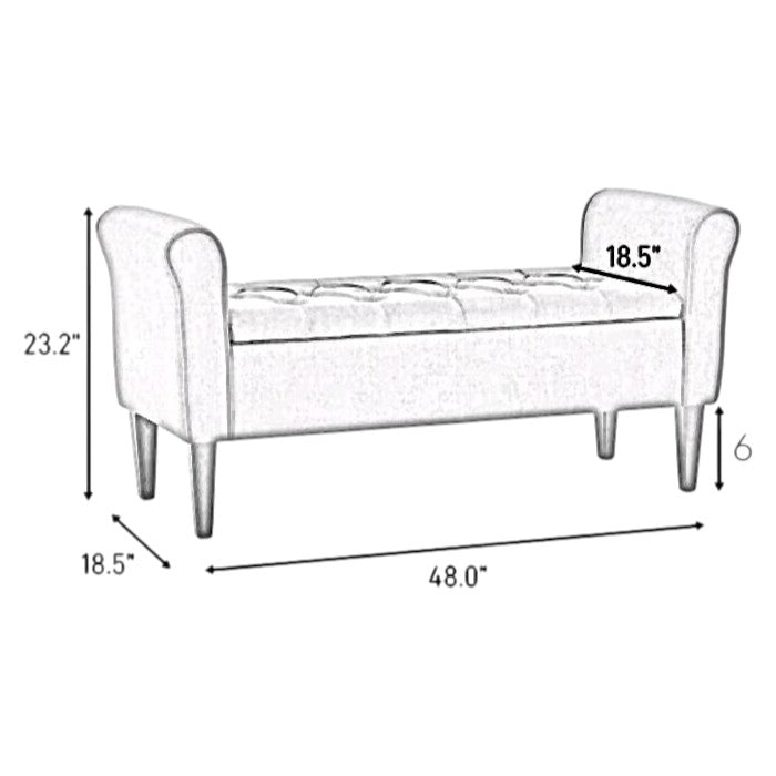 Coastal Comfort Ottoman Benches