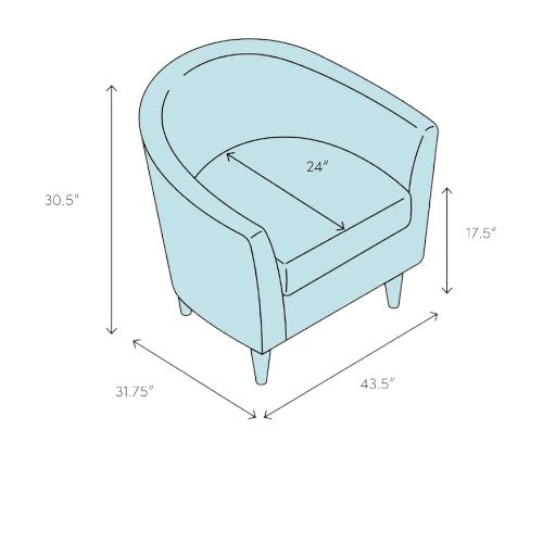 Hayes Half Round Back Chair