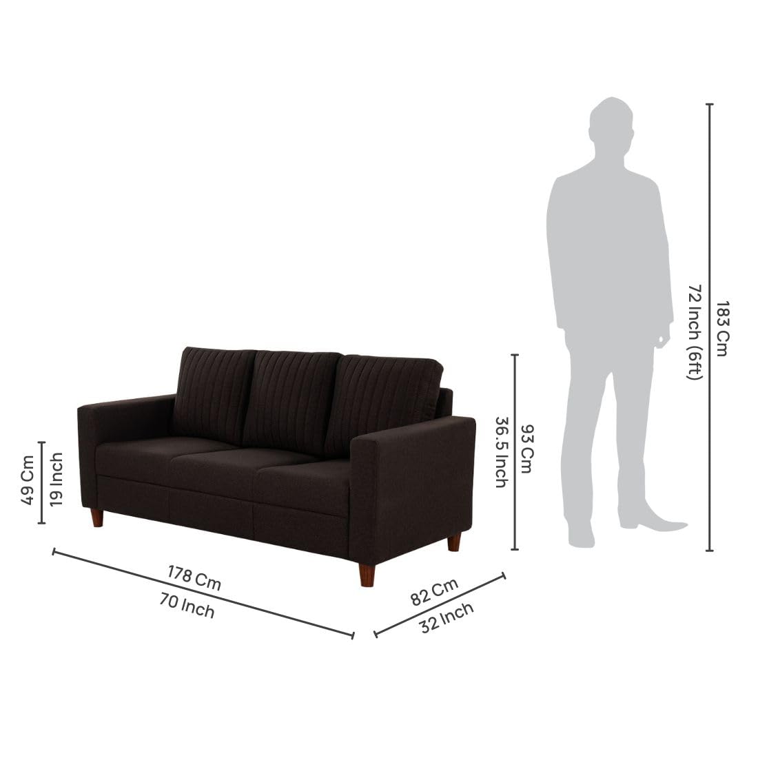 Camille 3 Seater Sofa