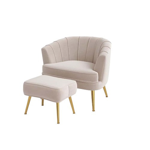 Stafford Accent Chair with Metal Legs