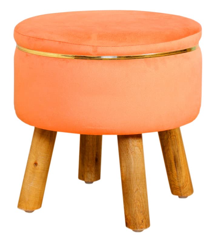 Eliana Plush Velvet Ottoman