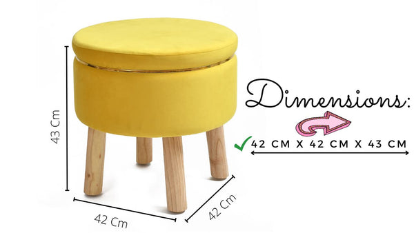 Susan Velvet Ottoman