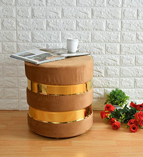 Quinn Velvet Small Ottoman