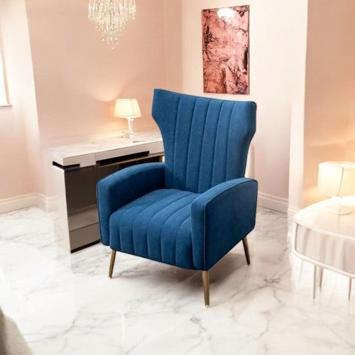 Stafford Velvet Accent Chair