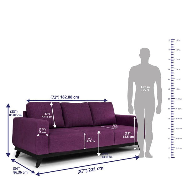 Camille 3 Seater Sofa