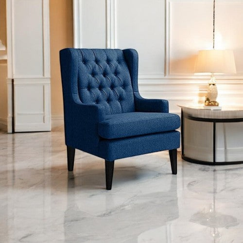 Aria Wingback Tufted Wing Chair
