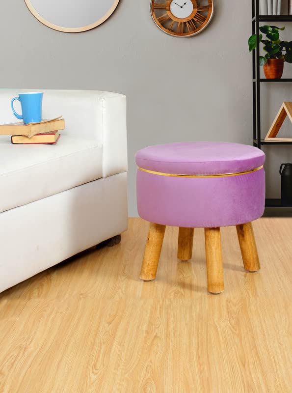 Eliana Plush Velvet Ottoman