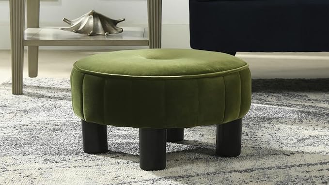 Jessica Velvet Ottoman Stool